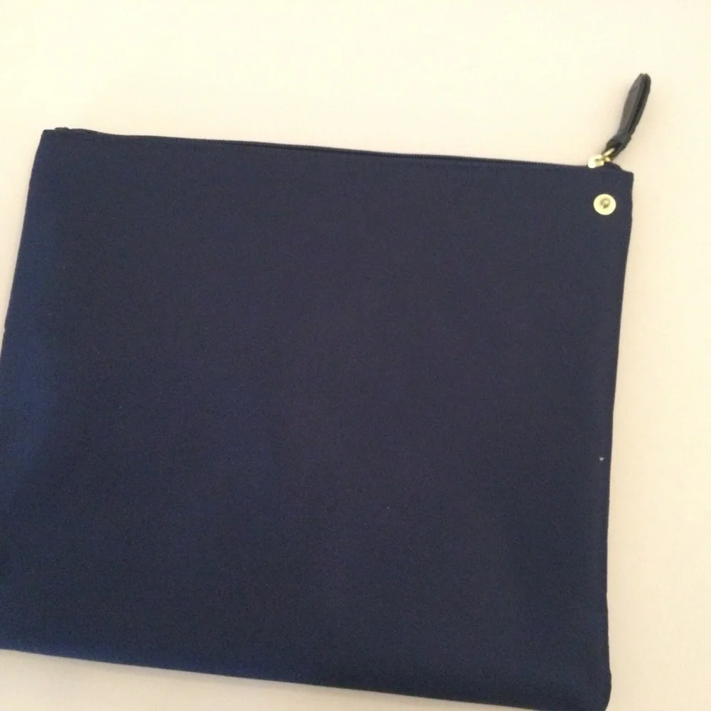 Tutilo New York Navy Blue Briefcase Tote Laptop Bag With IPad Seperate Bag Nice